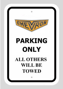 Chevron Aluminium Parking Sign