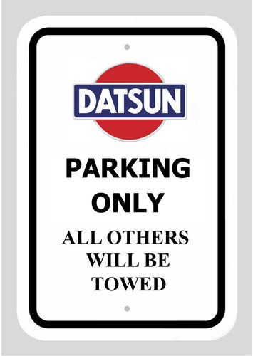Datsun Aluminium Parking Sign