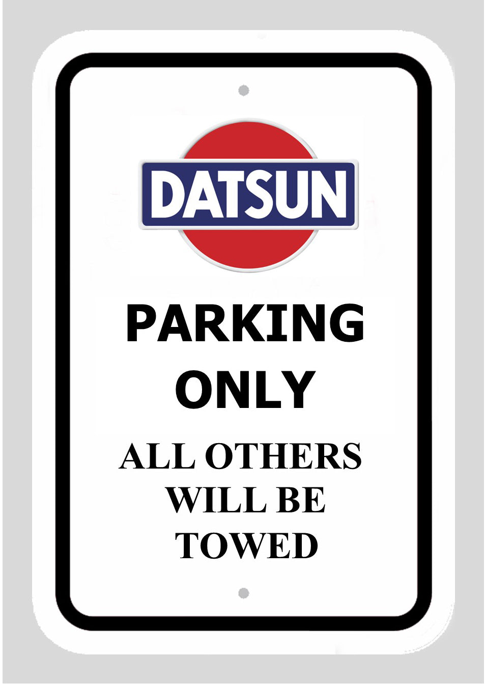 Datsun Aluminium Parking Sign