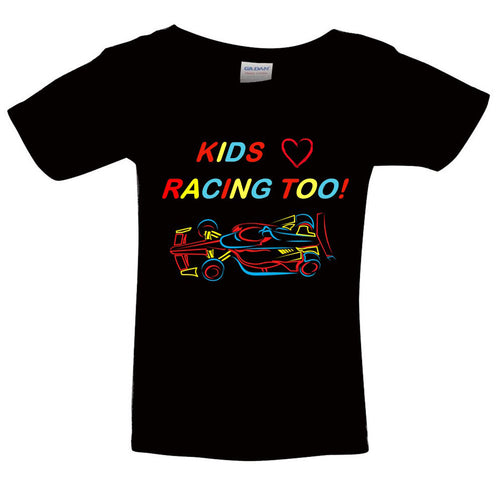 Kids Love Racing Too T Shirt