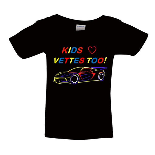 Kids Love Vettes T Shirt