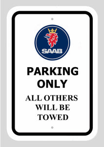 Saab Aluminium Parking Sign