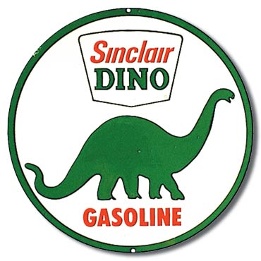 Sinclair Dino Gasoline Tin Sign